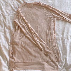 H&M soft pink long tunic